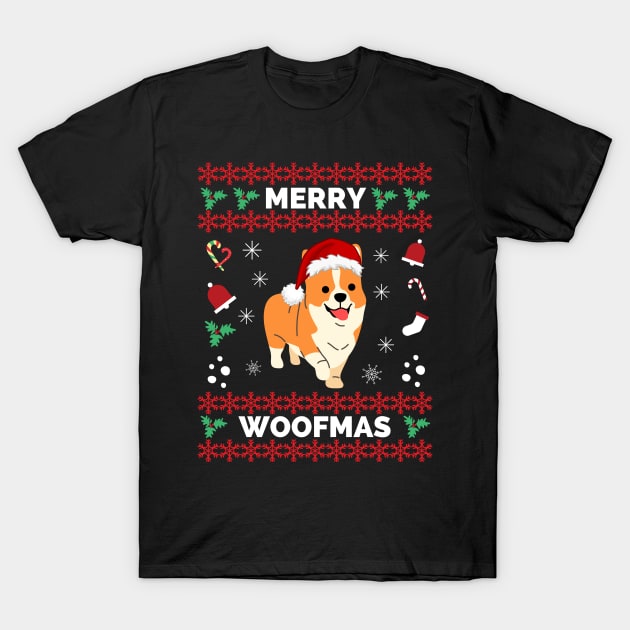 Corgi Dog Merry Corgmas Santa Corgi Ugly Christmas Sweater - Corgi Ugly Christmas Sweater Merry Corgmas Santa Corgi - Christmas Corgi Merry Corgmas T-Shirt by Famgift